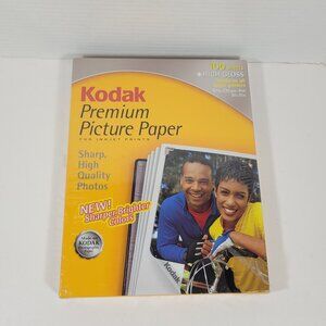 Kodak Premium Picture Paper 100 High Gloss Sheets For Inkjet Printers New Sealed